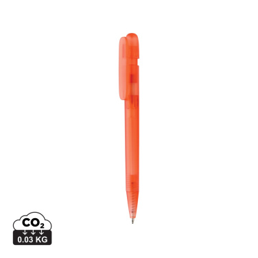 Logo trade promotional merchandise photo of: Devin GRS certified RABS pen transparent