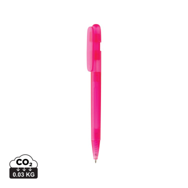 Logotrade promotional item picture of: Devin GRS certified RABS pen transparent