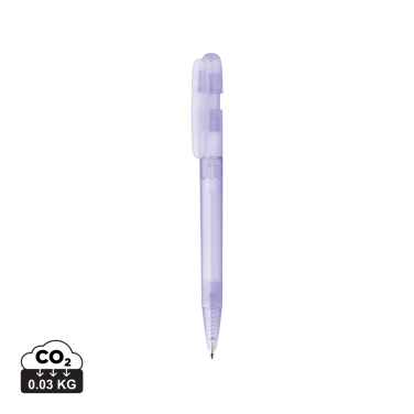 Logotrade promotional merchandise photo of: Devin GRS certified RABS pen transparent