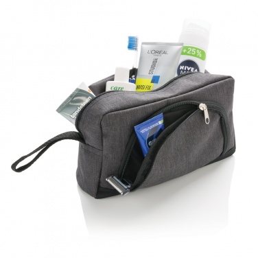 Logotrade promotional gift picture of: Classic two tone toiletry bag