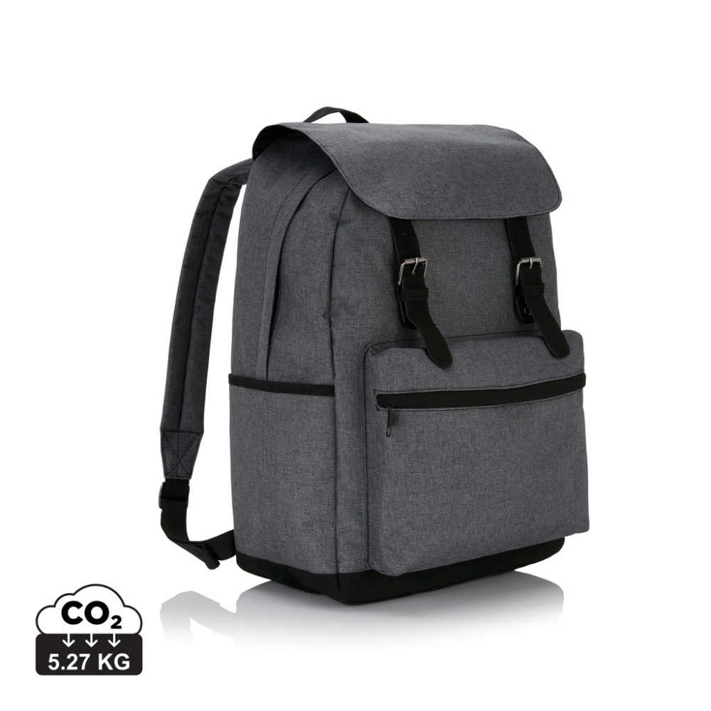 Logo trade promotional merchandise image of: Laptop backpack with magnetic buckle straps