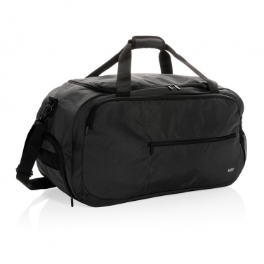 Logo trade promotional giveaway photo of: Swiss Peak AWARE™ RPET sports duffel bag