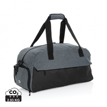 Logo trade promotional merchandise image of: Kazu AWARE™ RPET basic weekend duffel