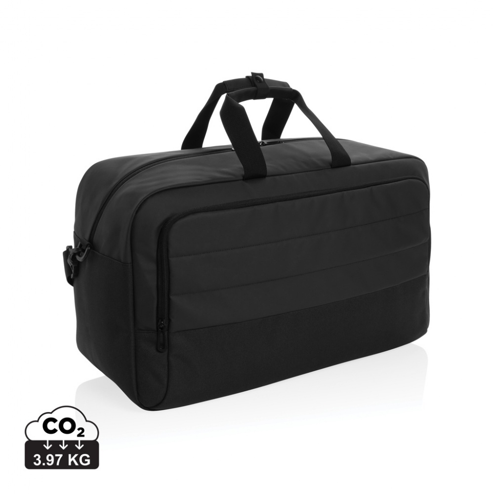 Logo trade advertising products image of: Armond AWARE™ RPET weekend duffel bag