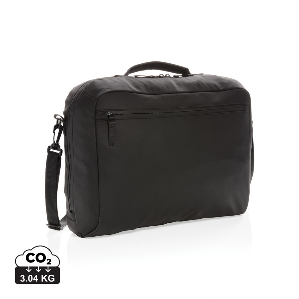 Logo trade promotional gifts image of: Fashion black 15.6" laptop bag PVC free