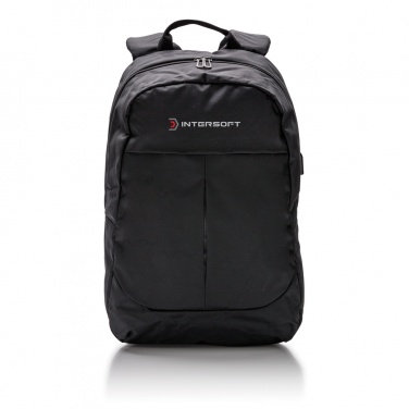 Logo trade corporate gifts image of: Power USB laptop backpack