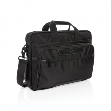 Logotrade promotional products photo of: Swiss Peak RPET Voyager RFID 15.6" laptop bag