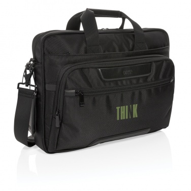 Logotrade advertising products photo of: Swiss Peak RPET Voyager RFID 15.6" laptop bag