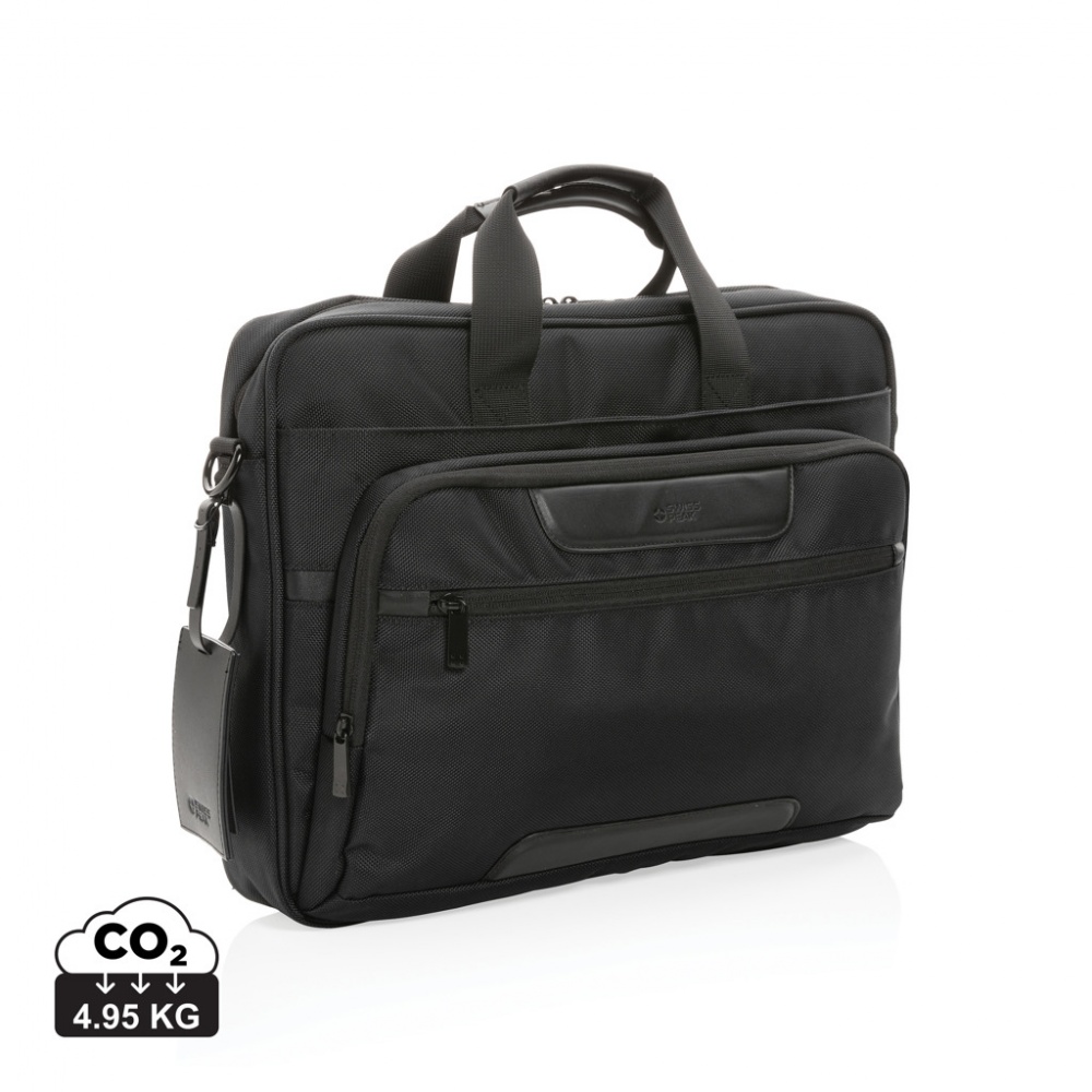 Logo trade promotional items picture of: Swiss Peak AWARE™ RPET Voyager 15.6" laptop bag