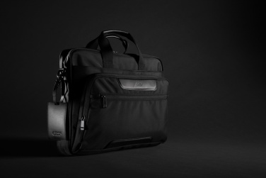 Logo trade promotional giveaway photo of: Swiss Peak AWARE™ RPET Voyager 15.6" laptop bag