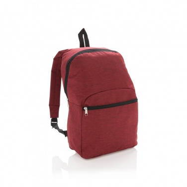 Logo trade promotional giveaways image of: Classic two tone backpack