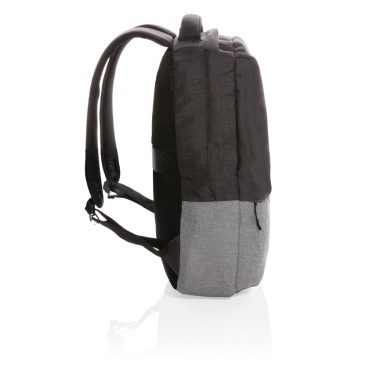 Logotrade promotional giveaway picture of: Duo colour RPET 15.6" RFID laptop backpack PVC free