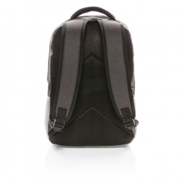 Logotrade promotional gift image of: Duo colour RPET 15.6" RFID laptop backpack PVC free