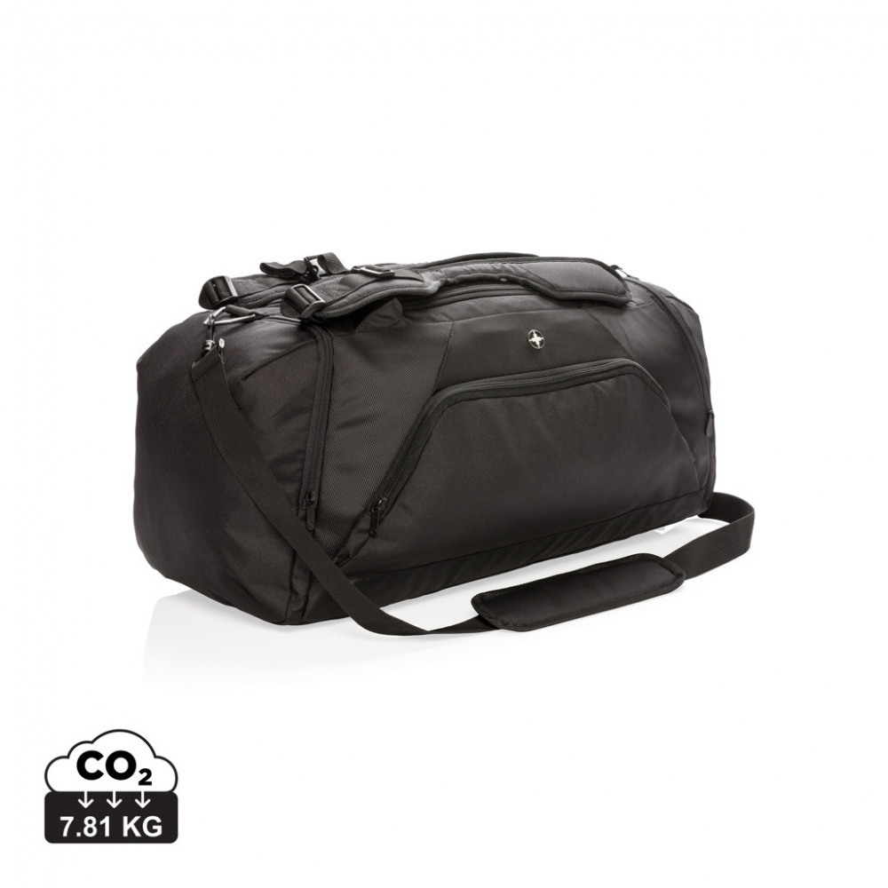 Logotrade corporate gift picture of: Swiss Peak RFID sports duffel & backpack