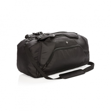 Logo trade corporate gift photo of: Swiss Peak RFID sports duffel & backpack