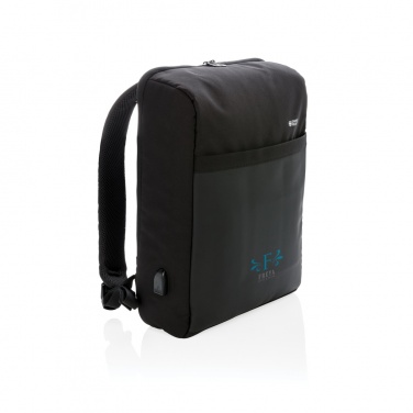 Logo trade promotional giveaways picture of: Swiss Peak 15" anti-theft RFID & USB backpack PVC free