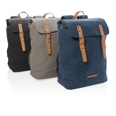 Logotrade promotional item picture of: Canvas laptop backpack PVC free