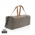 Canvas travel/weekend bag PVC free, grey