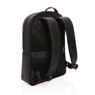 Logotrade promotional giveaway image of: Swiss Peak deluxe PU laptop backpack PVC free