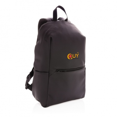 Logotrade promotional product picture of: Smooth PU 15.6"laptop backpack