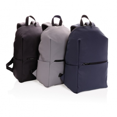 Logo trade promotional gifts image of: Smooth PU 15.6"laptop backpack