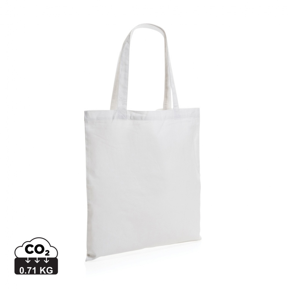 Logo trade corporate gift photo of: Impact AWARE™ Recycled cotton tote 145g