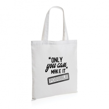 Logo trade promotional merchandise image of: Impact AWARE™ Recycled cotton tote 145g