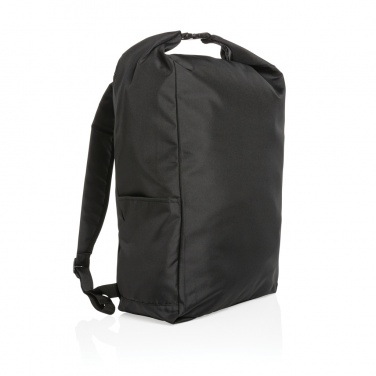 Logotrade corporate gift image of: Impact AWARE™ RPET lightweight rolltop backpack