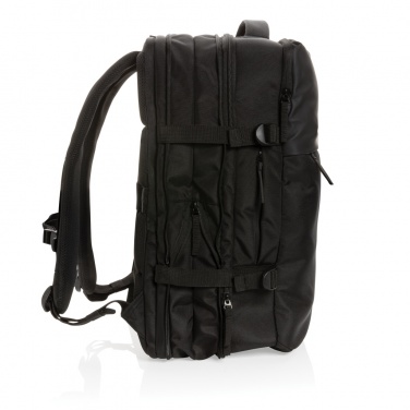 Logo trade promotional gift photo of: Swiss Peak AWARE™ RPET 15.6' expandable weekend backpack