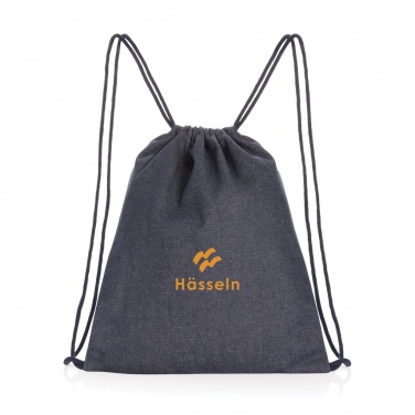 Logo trade promotional items picture of: Impact AWARE™ recycled denim drawstring backpack