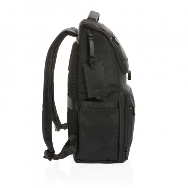 Logo trade promotional product photo of: Swiss Peak AWARE™ RPET Voyager 15.6" laptop backpack