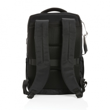 Logo trade promotional merchandise photo of: Swiss Peak AWARE™ RPET Voyager 15.6" laptop backpack