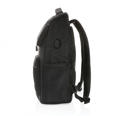 Logotrade corporate gift image of: Swiss Peak AWARE™ RPET Voyager 15.6" laptop backpack