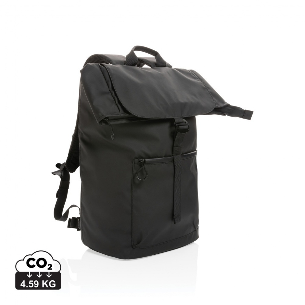 Logotrade corporate gift image of: Impact AWARE™ RPET water resistant 15.6" laptop backpack