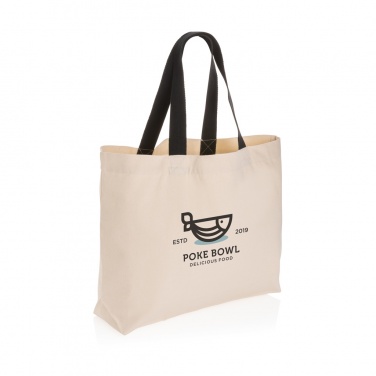 Logo trade business gifts image of: Impact Aware™ 240 gsm rcanvas large tote undyed