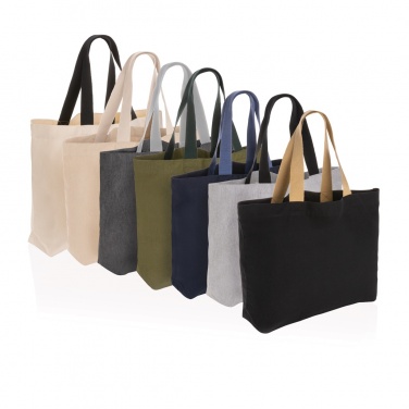 Logo trade promotional giveaways image of: Impact Aware™ 240 gsm rcanvas large tote undyed