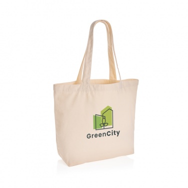 Logotrade promotional item picture of: Impact Aware™ 240 gsm rcanvas shopper w/pocket undyed