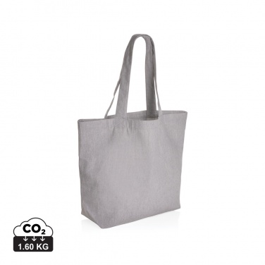 Logotrade business gift image of: Impact Aware™ 240 gsm rcanvas shopper w/pocket undyed