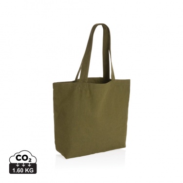 Logo trade promotional gifts picture of: Impact Aware™ 240 gsm rcanvas shopper w/pocket undyed