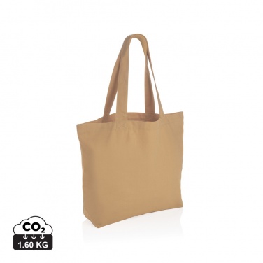 Logotrade business gift image of: Impact Aware™ 240 gsm rcanvas shopper w/pocket undyed