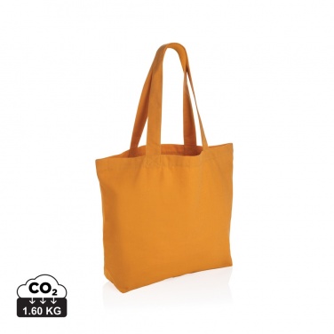 Logo trade corporate gift photo of: Impact Aware™ 240 gsm rcanvas shopper w/pocket