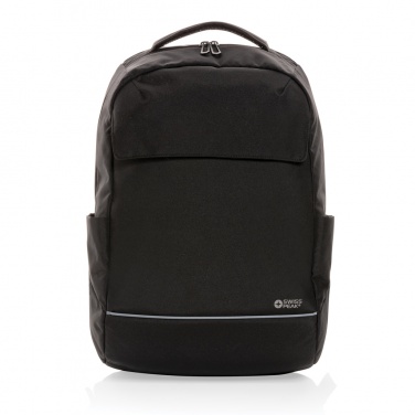 Logo trade advertising products picture of: Swiss Peak Brooke AWARE™ RPET daily 15.6" laptop backpack