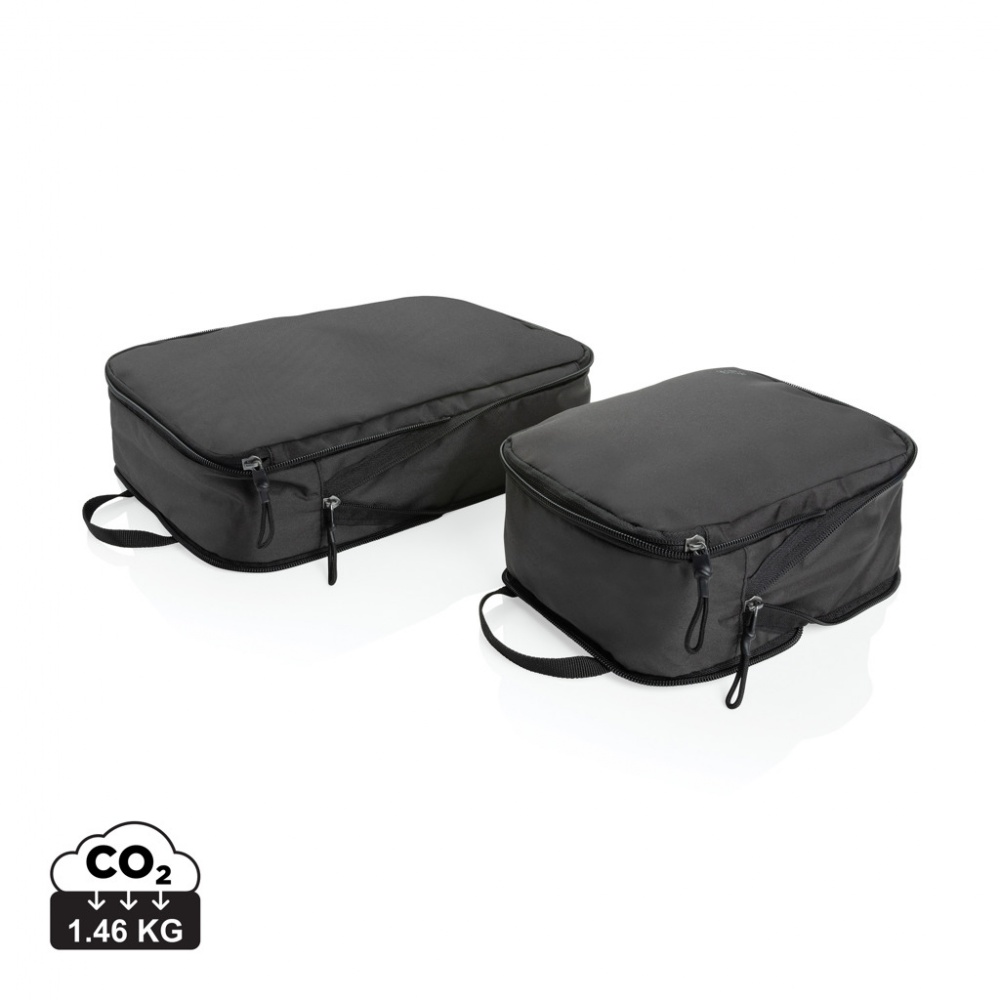 Logotrade advertising products photo of: Swiss Peak Ridge AWARE™ RPET compression travel cubes 2pc