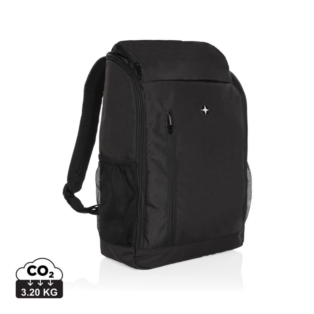 Logo trade advertising products picture of: Swiss Peak AWARE™ easy access 15.6'' laptop backpack