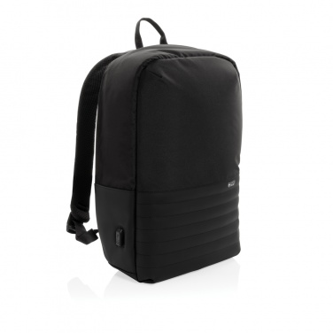 Logotrade promotional giveaway image of: Swiss Peak AWARE™ RFID anti-theft 15.6'' laptop backpack