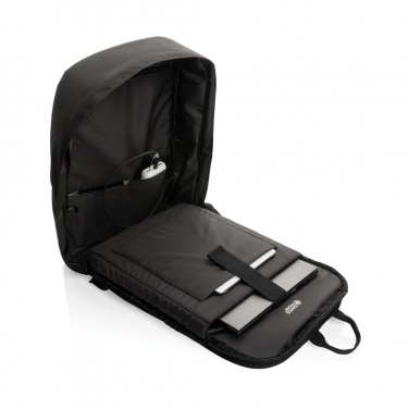 Logo trade corporate gifts image of: Swiss Peak AWARE™ RFID anti-theft 15.6'' laptop backpack