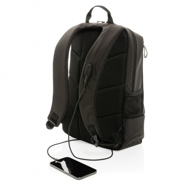 Logo trade advertising products image of: Impact AWARE™ Lima 15.6' RFID laptop backpack