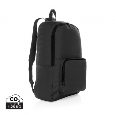 Logotrade promotional gift image of: Dillon AWARE™ RPET foldable classic backpack