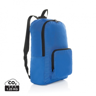 Logotrade promotional merchandise photo of: Dillon AWARE™ RPET foldable classic backpack