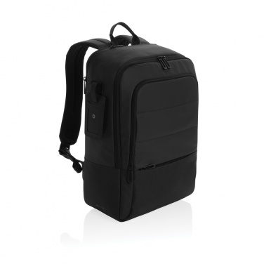 Logo trade promotional products image of: Armond AWARE™ RPET 15.6 inch deluxe laptop backpack